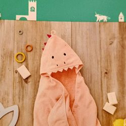 Hooded Dinosaur Towel For Kids
