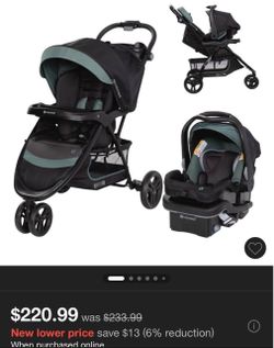 NEW! Baby Trend EZ Ride SE Travel System with Secure-Lift Infant Car Seat