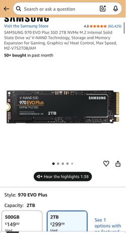 Samsung 970 evo plus 2tb