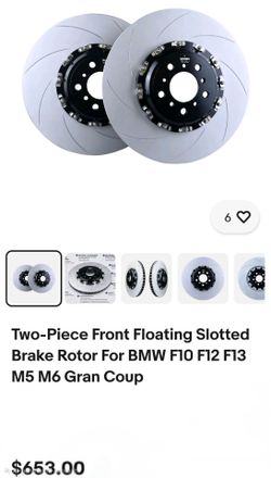 Kröser Two-Piece Floating Slotted Brake Rotors for BMW M5 M6 set of 2