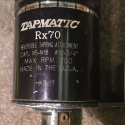 Tapmatic Rx70 Reversible Tapping Attachment