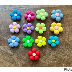 3D flowers croc charms bundle