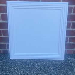 3D PVC Ceiling Tiles, 2'x2' Sheet in Black And white (12-Pack, 48 Sq.ft). Free Shipping