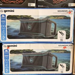 Gemini Soundsplash Floating Bluetooth Speaker With 270 Degree Sound And Multi link Pairing Brand New In Box