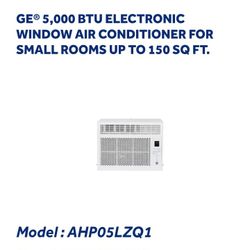 GE 5,000 BTU Electronic Window Air Conditioner