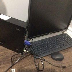 small desktop computer with everything 