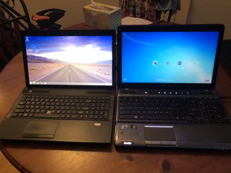 Two laptops $150 each toshiba and leave I