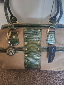 Anne Klein brown tan olive bag Brand new with tag