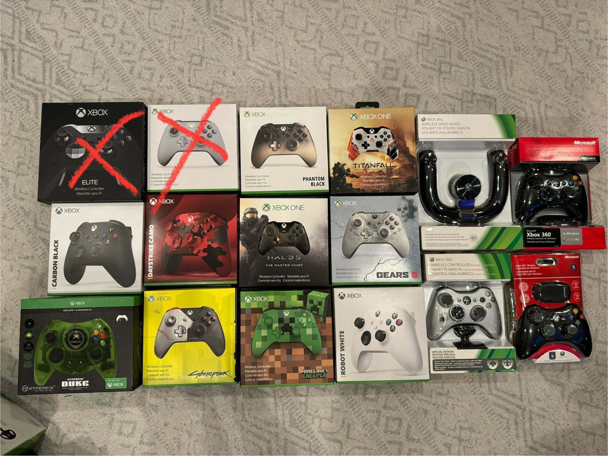 Sealed Xbox Controllers - Individually Priced in Description