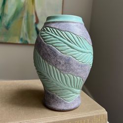Handcrafted Abstract Accent Vase ( H8" ) firm on price 