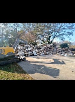 Excavation demolition bobcat