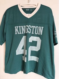Hollister Dark Green Kingston #42 Jersey Boxy Crop Fit