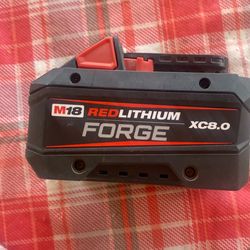 Milwaukee battery m18 red lithium xc8.0