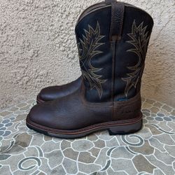 WORK BOOTS ARIAT SOFT TOE WATERPROOF SIZE 11.5 EE MENS 