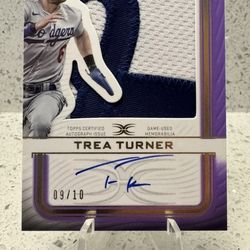 2023 Topps Trea Turner Dodgers Auto /10