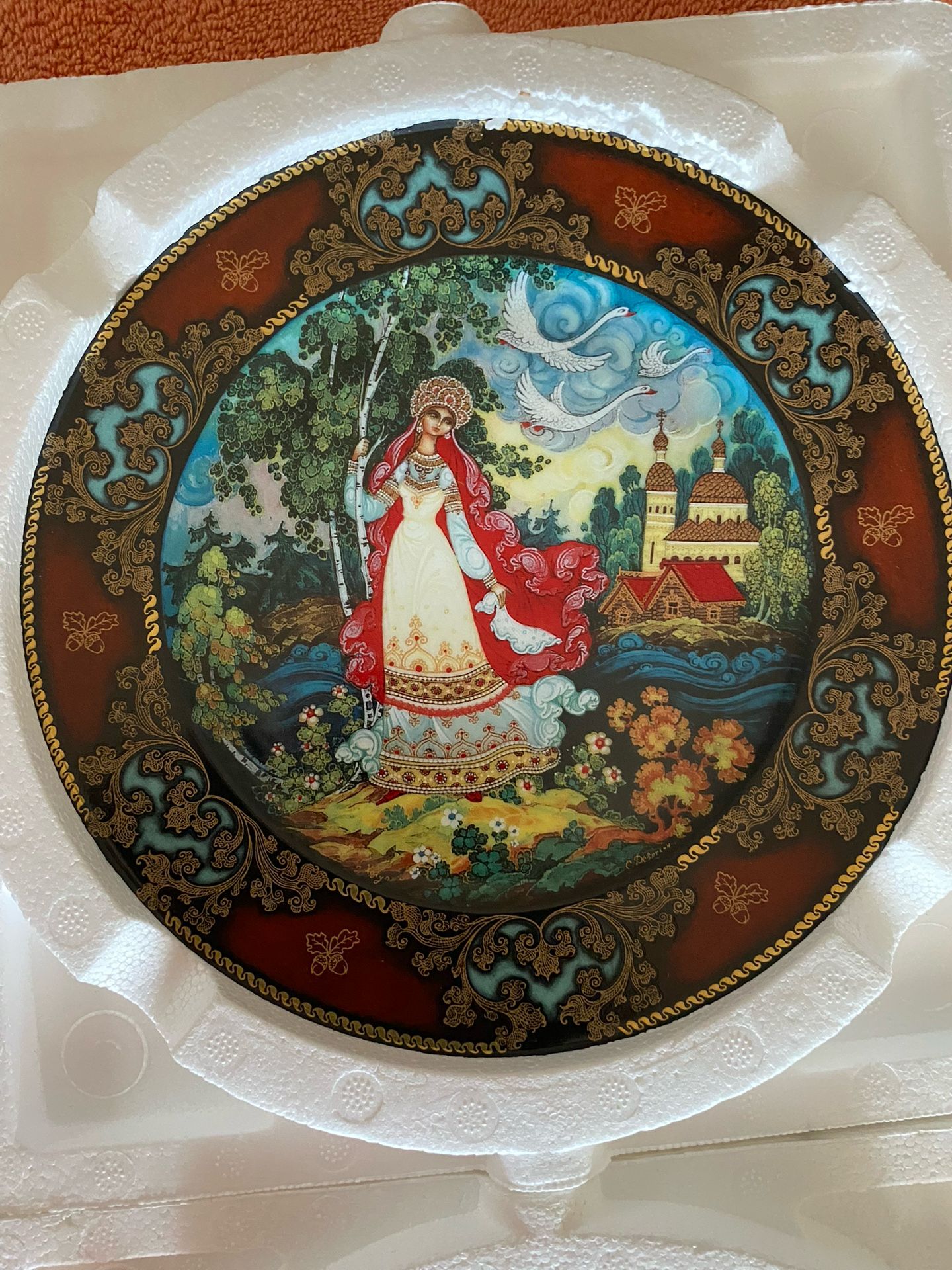 Beautiful Russian Collectible Plates. Set Of 8. Russian Seasons Series. $180.00 For Set. Will Not Separate.