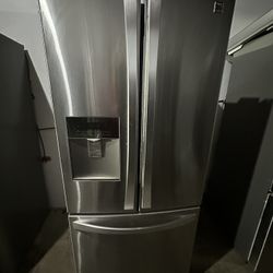 Kenmore 3 Door Stainless Steel Refrigerator 30 Inch Wide 