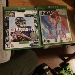 Xbox One Madden 21 And NBA 2k22