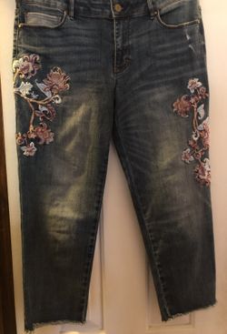 White House Black Market Cropped Jeans