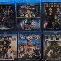 Captain America, Thor, Iron Man, Fantastic Four, Incredible Hulk, Ghost Rider And Hellboy Blu-Ray