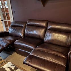 Reclining Leather Couch For Sale