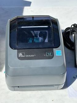 Zebra GK420T Thermal Transfer USB Shipping Thermal Label Printer Business Office