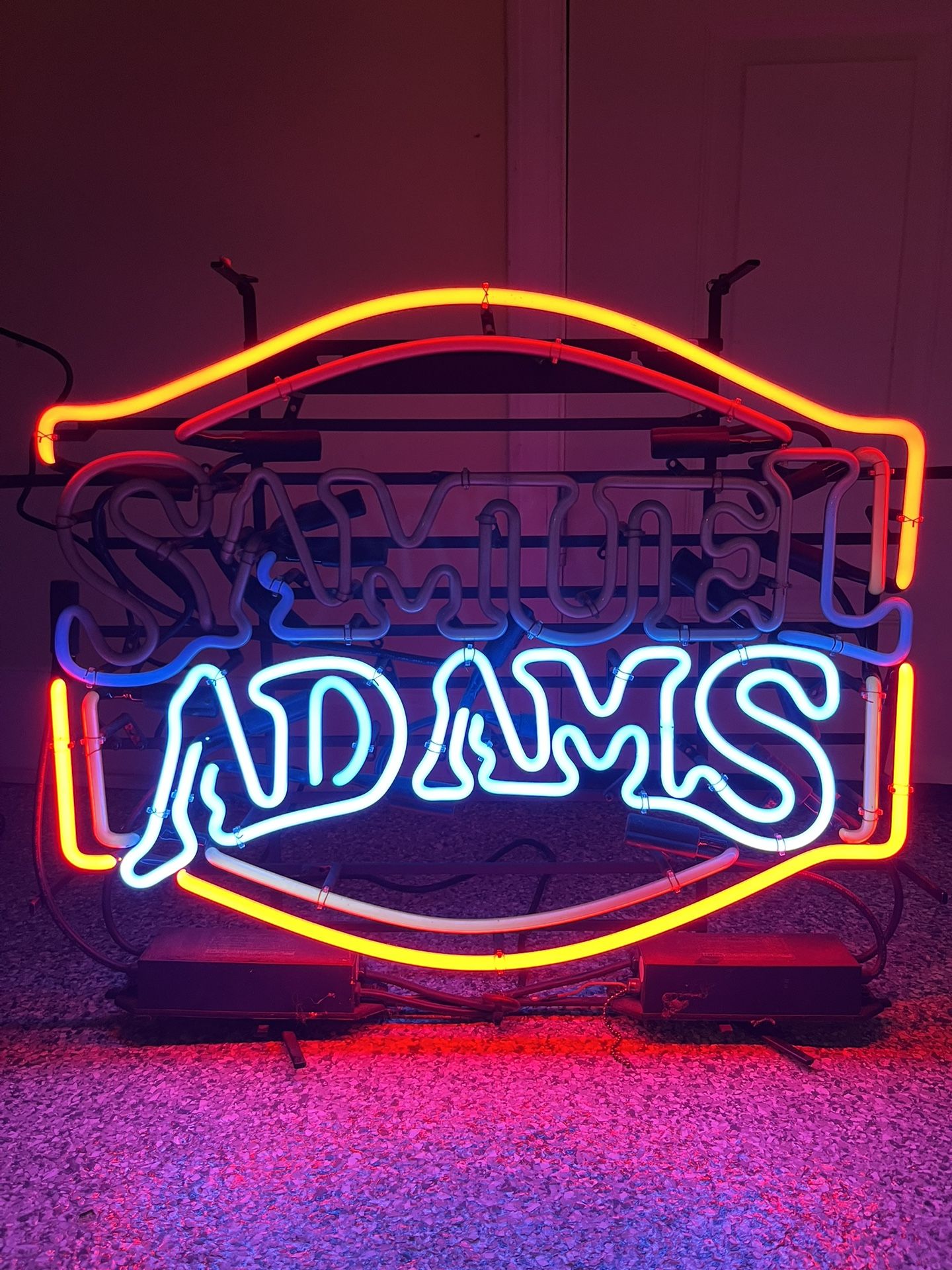 SAMUEL ADAMS VINTAGE GLASS NEON - NEEDS 1 TRANSFORMER
