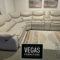 Sectional 3 Power Recliners 