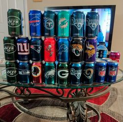 NFL BUD LIGHT COLLECTOR CANS