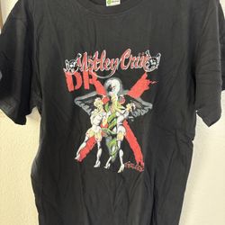 Motley Crue DR feel good official concert on marchize tag tee Sz Large