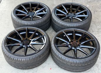 20” TSW CLYPSE GLOSS BLACK WHEELS TIRES MERCEDES S550 CLS550 E350  Audi A6 A7 A8 S7