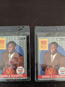 1(contact info removed) NBA Hoops - Derrick Coleman #390 (2 Cards)
