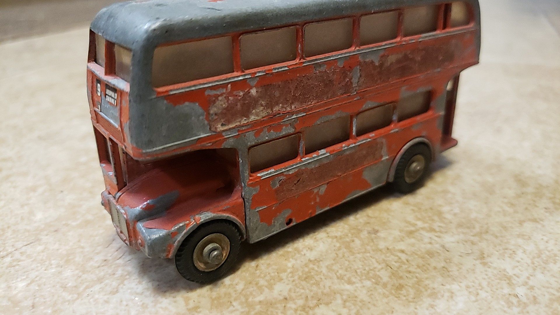 Vintage Budgie toy London routemaster 64 seater bus