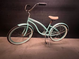 Firmstrong Bella 26” Women’s Beach Cruiser Bike – Mint/Aqua
