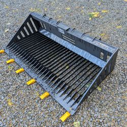 66" Skid Steer or Tractor Rock Bucket