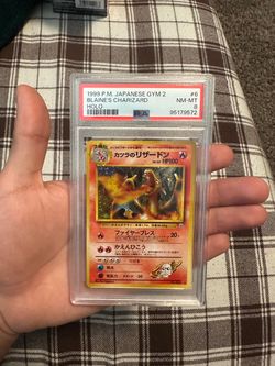 Pokemon Blaine's Charizard Holo Japanese Challenge from the Darkness 006 PSA 8