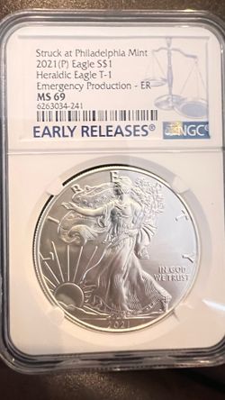 2021 “P” Type 1 silver eagle only 495k minted