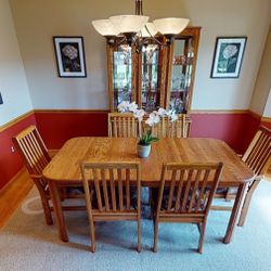 Real Wood Dining Room Set