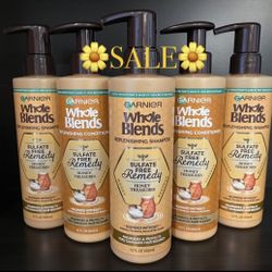 (PACK OF 4) GARNIER WHOLE BLENDS 🍯 HONEY WITHOUT PARABENS WITHOUT SULFATE