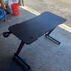 Black Gaming Desk – 43.5” x 24” (Great Condition)