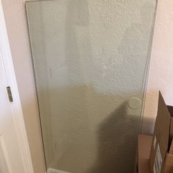 3 Thick Glass Panels