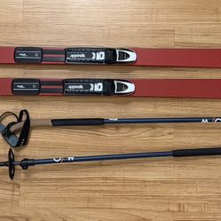 Rossignol BC 80 Positrack Cross-Country Skis with NNN BC Bindings & OneWay BC Vario Poles