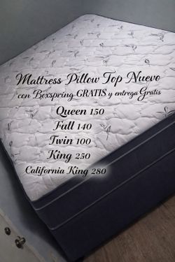 Mattress Pillow Top New
