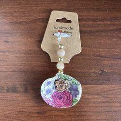 Handmade Seashell Keychain 