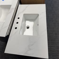 37” Countertop Only For Bathroom Vanity Matt Finish