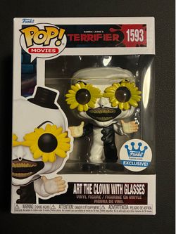 ART THE CLOWN WITH GLASSES Terrifier Funko Pop!  Movies Funko Exclusive