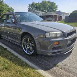 1998 Nissan R34 Skyline widebody by Freedom Design Japan