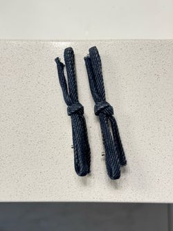 Navy Blue Fabric Hair Clips Set of 2