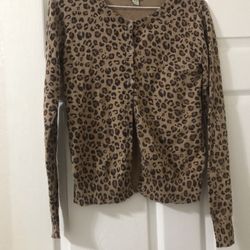 Girls Cheetah Print Long Sleeve Shirt 