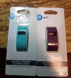 2 New ONN silicone covers for Fitbit Charge HR.